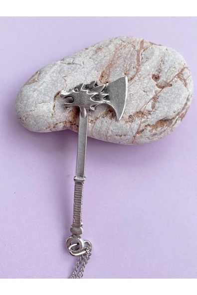 Kurukafa Skull Kurt Balta Zincir Kolye PYTKZNKLY66 - Resim 4