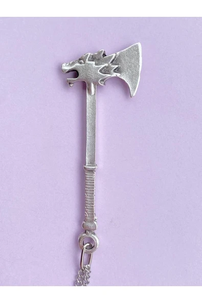 Kurukafa Skull Kurt Balta Zincir Kolye PYTKZNKLY66 - Resim 2