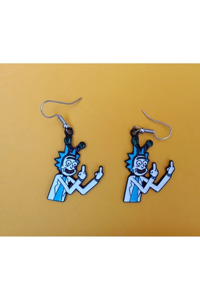 Rick Renkli Unisex Metal Küpe PYTKKUPE201 - 2