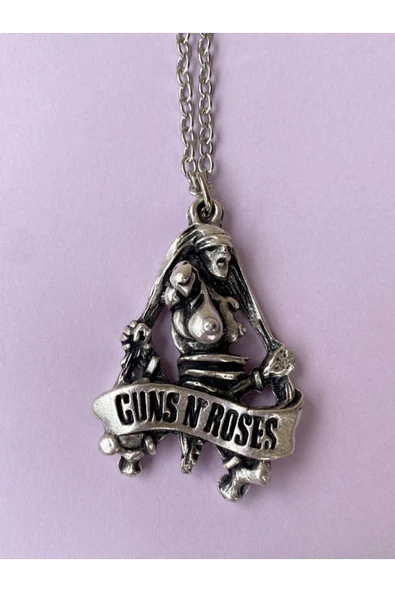 Guns'n Roses Rock Metal Grup Zincir Kolye Pytkznkly16 - 5