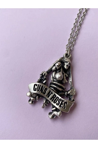 Guns'n Roses Rock Metal Grup Zincir Kolye Pytkznkly16 - 6