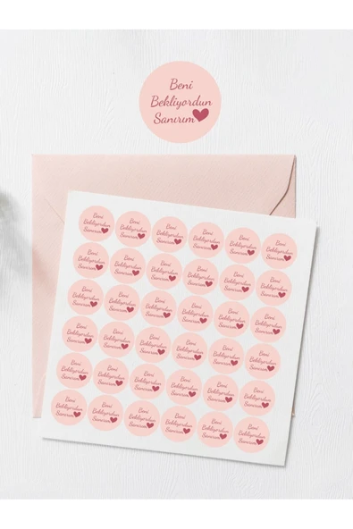 Desenli Thank You Teşekkür Stickers Paketleme Kargo Çıkartma PYTKSTK116 - 2