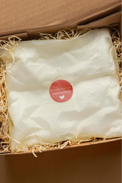 Bu Paket Sizin İçin Özenle Hazırlandı Thank You Teşekkür Stickers Çıkartma PYTKSTK077 - 3
