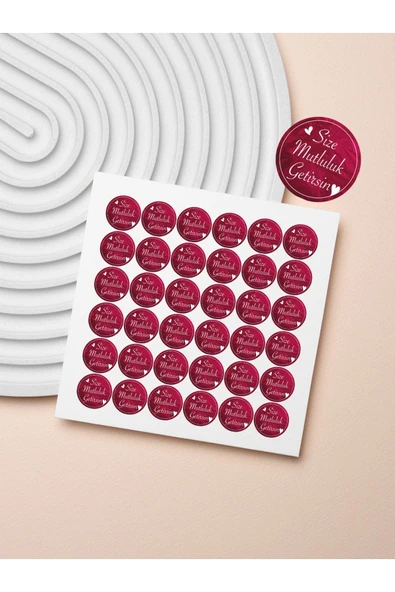 Desenli Thank You Teşekkür Stickers Paketleme Kargo Çıkartma PYTKSTK113 - 2