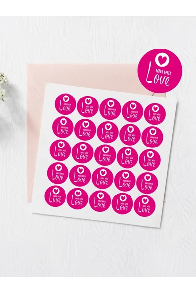 Desenli Thank You Teşekkür Stickers Paketleme Kargo Çıkartma PYTKSTK112