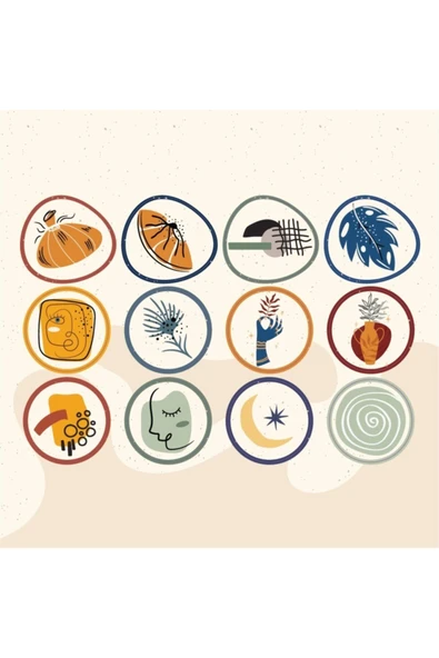 Çiçek Karışık Tasarımlı A5 Stickers Çıkartma Pytkstk015 ürün görseli