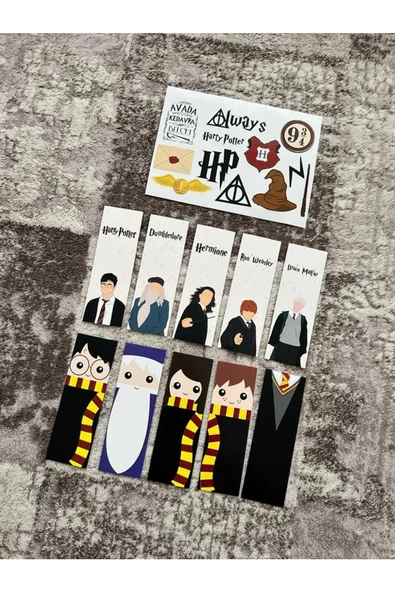 HP Dizi Kitap Ayraç Ve Stickers Çıkartma Seti PYTKSTKRYRC40