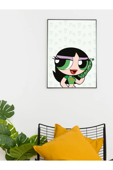 Powerpuff Girls Tasarımlı 24*33 cm 350 gr. Kuşe Kağıt Poster PYTKPSTR051 - 2