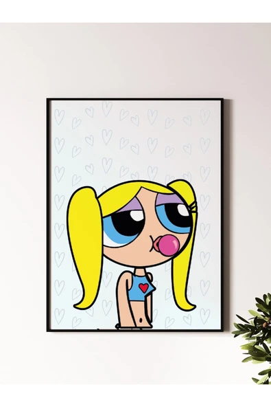 Powerpuff Girls Tasarımlı 24*33 cm 350 gr. Kuşe Kağıt Poster PYTKPSTR053