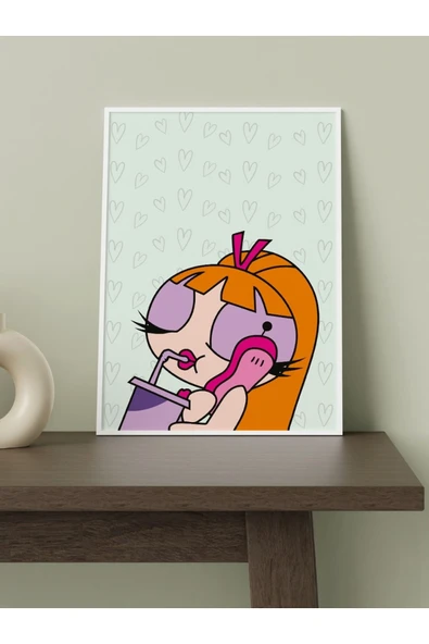 Powerpuff GirlsTasarımlı 24*33 cm 350 gr. Kuşe Kağıt Poster PYTKPSTR052 - 2