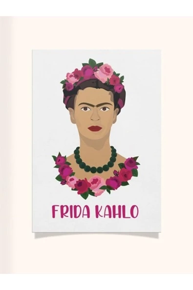 Kahlo Tasarımlı 24*33 Cm 350 Gr. Kuşe Kağıt Poster Pytkpstr010