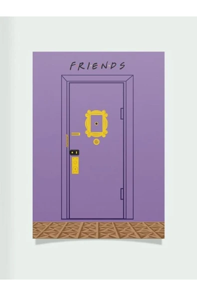 Friends Dizi Tasarımlı 24*33 Cm 350 Gr. Kuşe Kağıt Poster Pytkpstr012 - 3