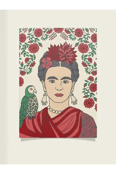 Kahlo Tasarımlı 24*33 Cm 350 Gr. Kuşe Kağıt Poster Pytkpstr011