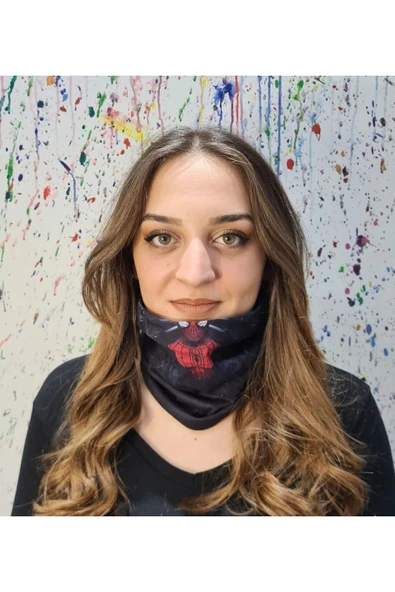 Örümcek Adam Skull Bandana Buff Maske Saç Bandı Pytkbuff120 - 5