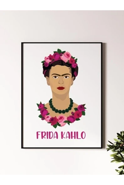 Kahlo Tasarımlı 24*33 Cm 350 Gr. Kuşe Kağıt Poster Pytkpstr010 - 2