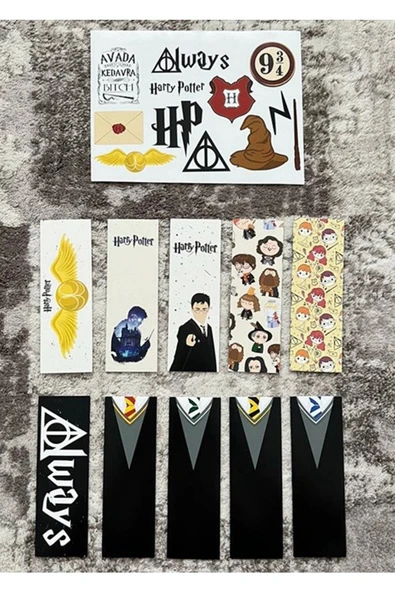 HP Dizi Kitap Ayraç Ve Stickers Çıkartma Seti PYTKSTKRYRC41