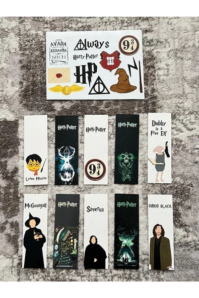 HP Dizi Kitap Ayraç Ve Stickers Çıkartma Seti PYTKSTKRYRC42