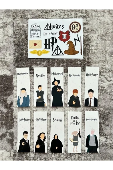HP Dizi Kitap Ayraç Ve Stickers Çıkartma Seti PYTKSTKRYRC43