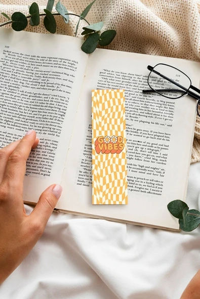 Papatya Yazılı Sarı Renkli Tasarım Karışık 10 Adet Kitap Ayraç Seti Pytkayrac64 - 5