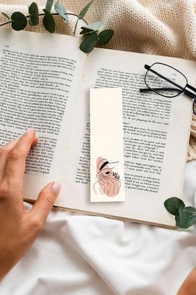Kadın Peace Çiçek Gökkuşağı Tasarım 10 Adet Kitap Ayraç Seti Pytkayrac48 - 5