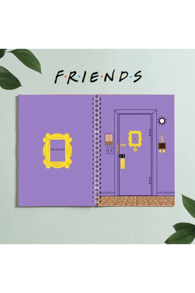 Friends Central Park Dizi Tasarım Spiralli A5 96 Yaprak Çizgisiz Defter Pytk0dt0274