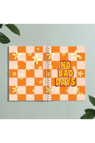 No Bad Days Papatya Defter Spiralli A5 96 Yaprak Çizgisiz Defter Pytkdftr309 ürün görseli