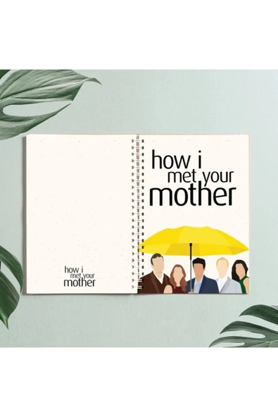 How I Met Your Mother Defter Tasarım Spiralli A5 96 Yaprak Çizgisiz Defter Pytkdt0287