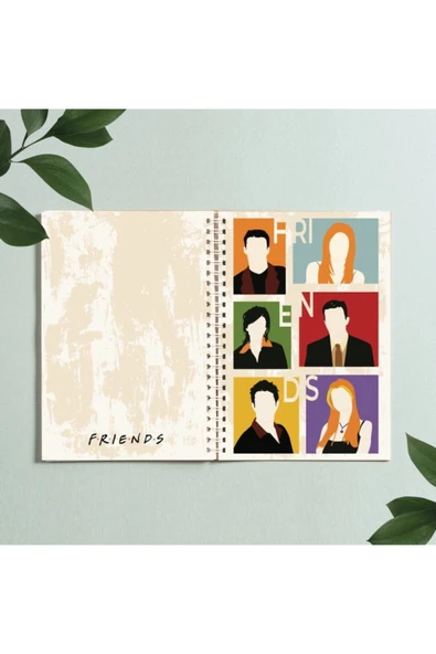 Friends Central Park Dizi Tasarım Spiralli A5 96 Yaprak Çizgisiz Defter Pytkdt0272 ürün görseli
