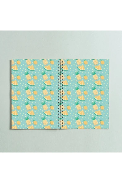 Desenli Spiralli A5 96 Yaprak Çizgisiz Defter Pytkdt0253