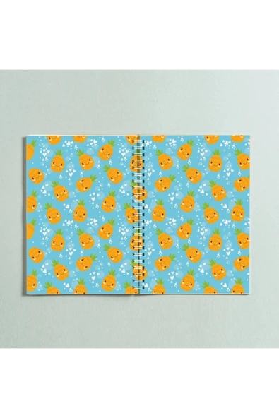 Ananas Spiralli A5 96 Yaprak Çizgisiz Defter Pytkdt0247