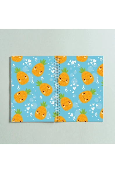 Ananas Spiralli A5 96 Yaprak Çizgisiz Defter Pytkdt0248 ürün görseli
