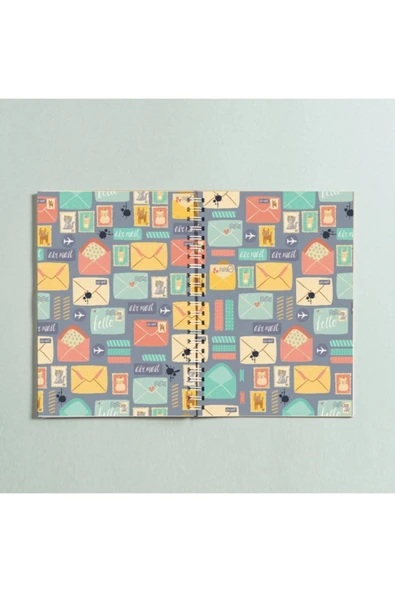 Mektup Posta Spiralli A5 96 Yaprak Çizgisiz Defter Pytkdt0214 ürün görseli