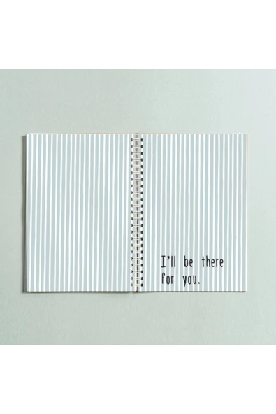 I'll Be There For You Yazılı Spiralli A5 96 Yaprak Çizgisiz Defter Pytkdt0191