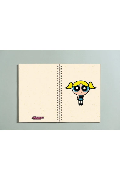 Powerpuff Girls Bubbles Baskılı Spiralli A5 96 Yaprak Çizgisiz Tasarım Defter Pytkdt0130 ürün görseli