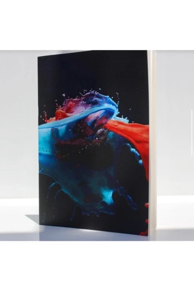 Desenli Amerikan Cilt Tel Dikiş A5 96 Yaprak Çizgisiz Defter Pytkdt0138