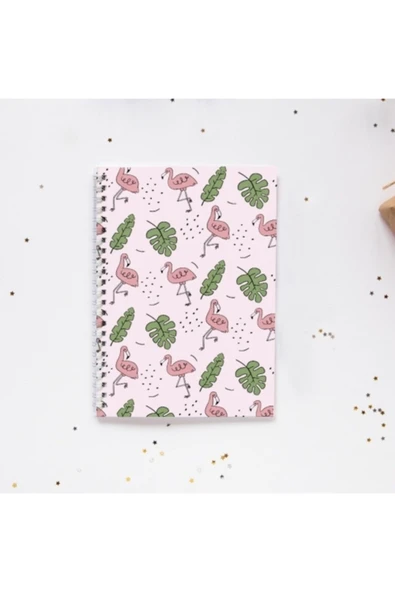 Flamingo Yaprak A5 Spiral Telli 96 Yaprak Çizgisiz Defter Pytkdt055 ürün görseli