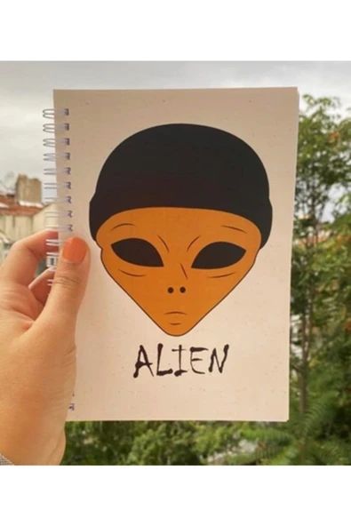 Alien Spiral Telli A5 96 Yaprak Çizgisiz Tasarım Defter Pytkdt071 - Resim 2