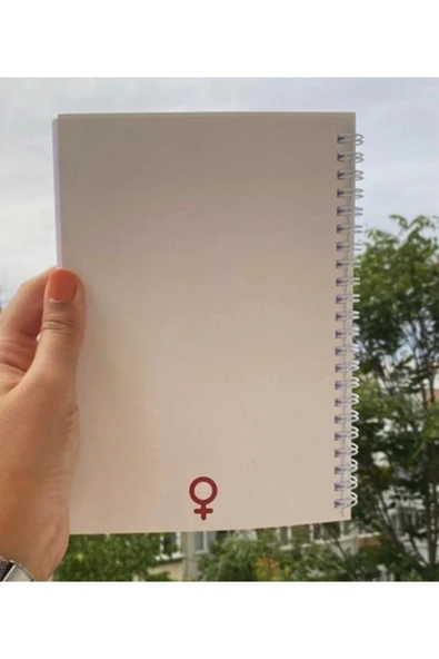 Feminist Feminism Spiralli A5 96 Yaprak Çizgisiz Tasarım Defter Pytkdt086 - Resim 3