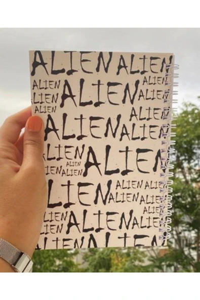 Alien Spiral Telli A5 96 Yaprak Çizgisiz Tasarım Defter Pytkdt071 - Resim 3