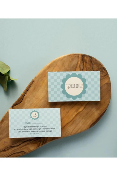 50 Adet Çift Yön Kargo Paketleme Teşekkür Kartı Thank You Cart PYTKTSKK53 - 3