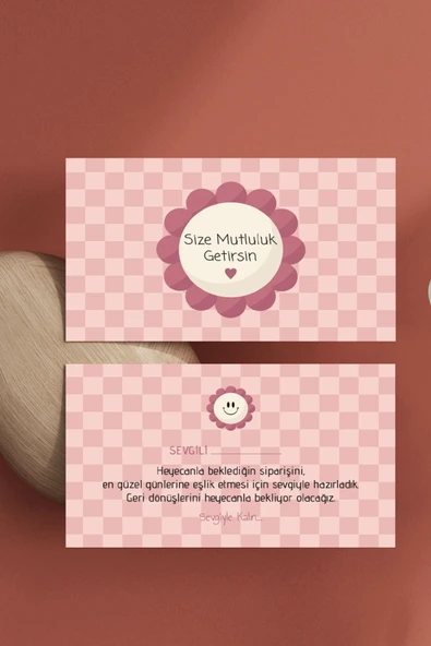 50 Adet Çift Yön Kargo Paketleme Teşekkür Kartı Thank You Cart PYTKTSKK54 - 4