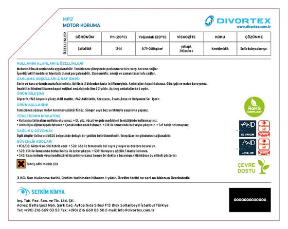 Divortex Motor Koruma ve Parlatma Ürünü 5 kg. - 3