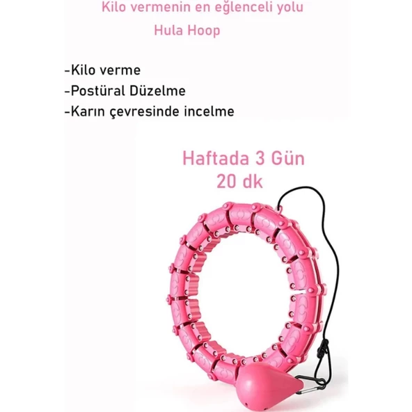 Hubstein Egzersiz Çemberi - Egzersiz Halkası - Ağırlıklı - Bel Bölgesi Ayarlanabilir EE128 - 3