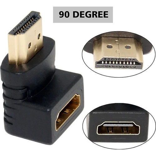 Wozlo 90 Köşe Dirsek Erkek-Dişi HDMI Çevirici AA106