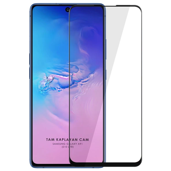 Samsung Galaxy S10 Lite 5D Mat Seramik Tam Kaplayan Ekran Koruyucu Cam