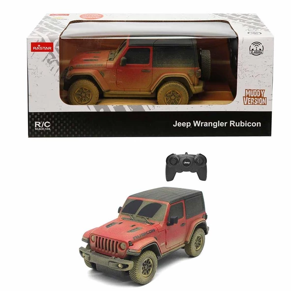 JustCheapStore1:24 Jeep Wrangler Rubicon Muddy Uzaktan Kumandalı Araba