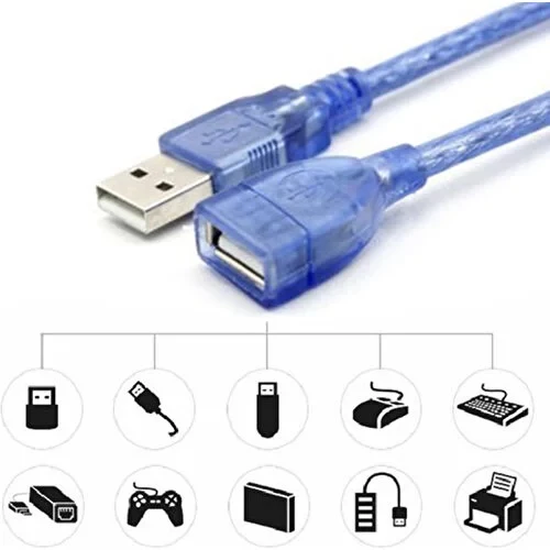 Wozlo 60 cm USB Uzatma Kablosu - USB Erkek USB Dişi Kablo AA117 - 3