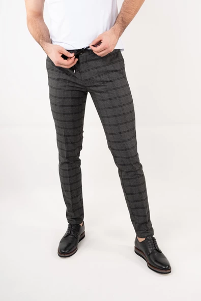ECER KARELİ İPLİ ERKEK PANTOLON - 2