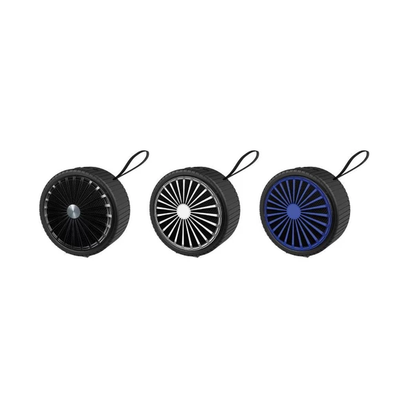 Sunix 800 Mah 5W Kablosuz  Taşınabilir Bluetooth Hoparlör Beyaz BTS-140M - 2