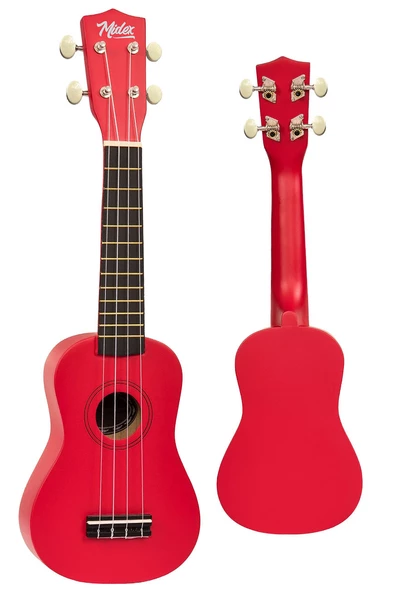 Midex UKX-901RD Kırmızı Soprano Ukulele (Askı Çanta Metod Pena) - 3